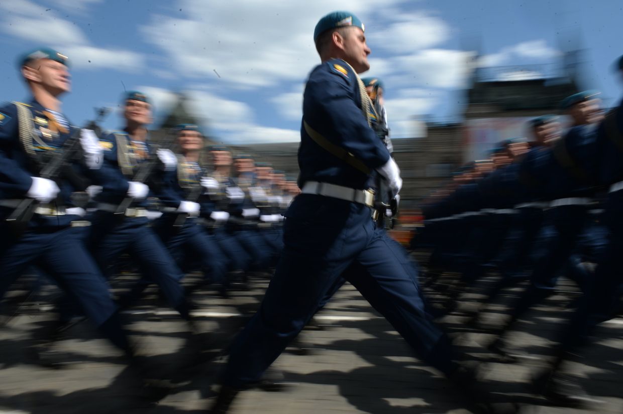 Генеральная репетиция военного парада в честь 71-й годовщины Победы в ВОВ