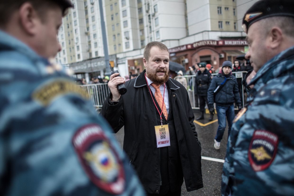 Лидер националистического объединения Дмитрий Демушкин
