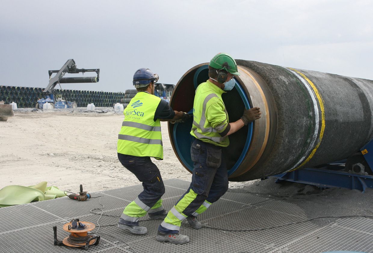 Строительство газопровода «Северный поток»