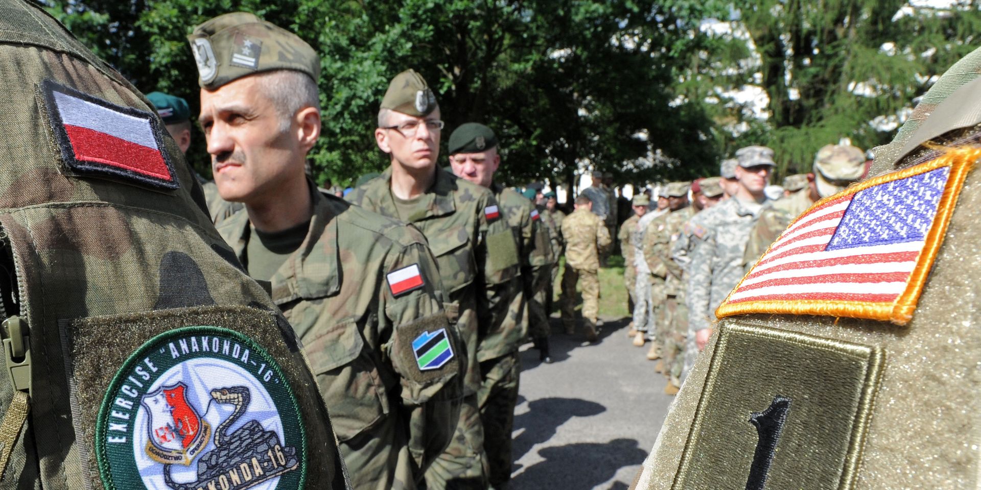 Солдаты польской армии и армии США на церемонии открытия военных учений «Анаконда-16» - ИноСМИ, 1920, 28.04.2021