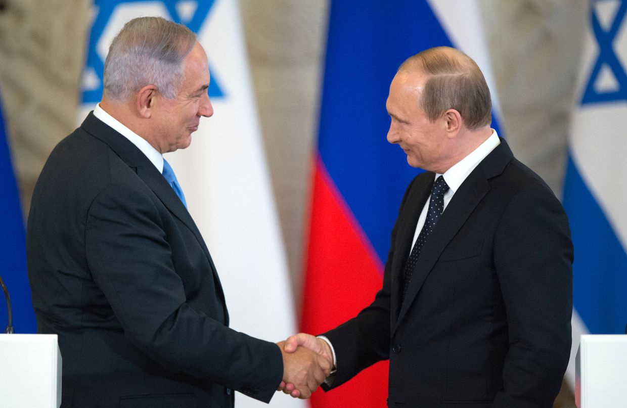 Встреча президента РФ Владимира Путина с премьер-министром Израиля Биньямином Нетаньяху