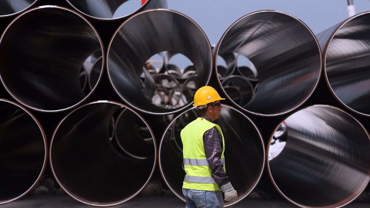 Трубы для строительства Трансадриатического газопровода в Дуррес
