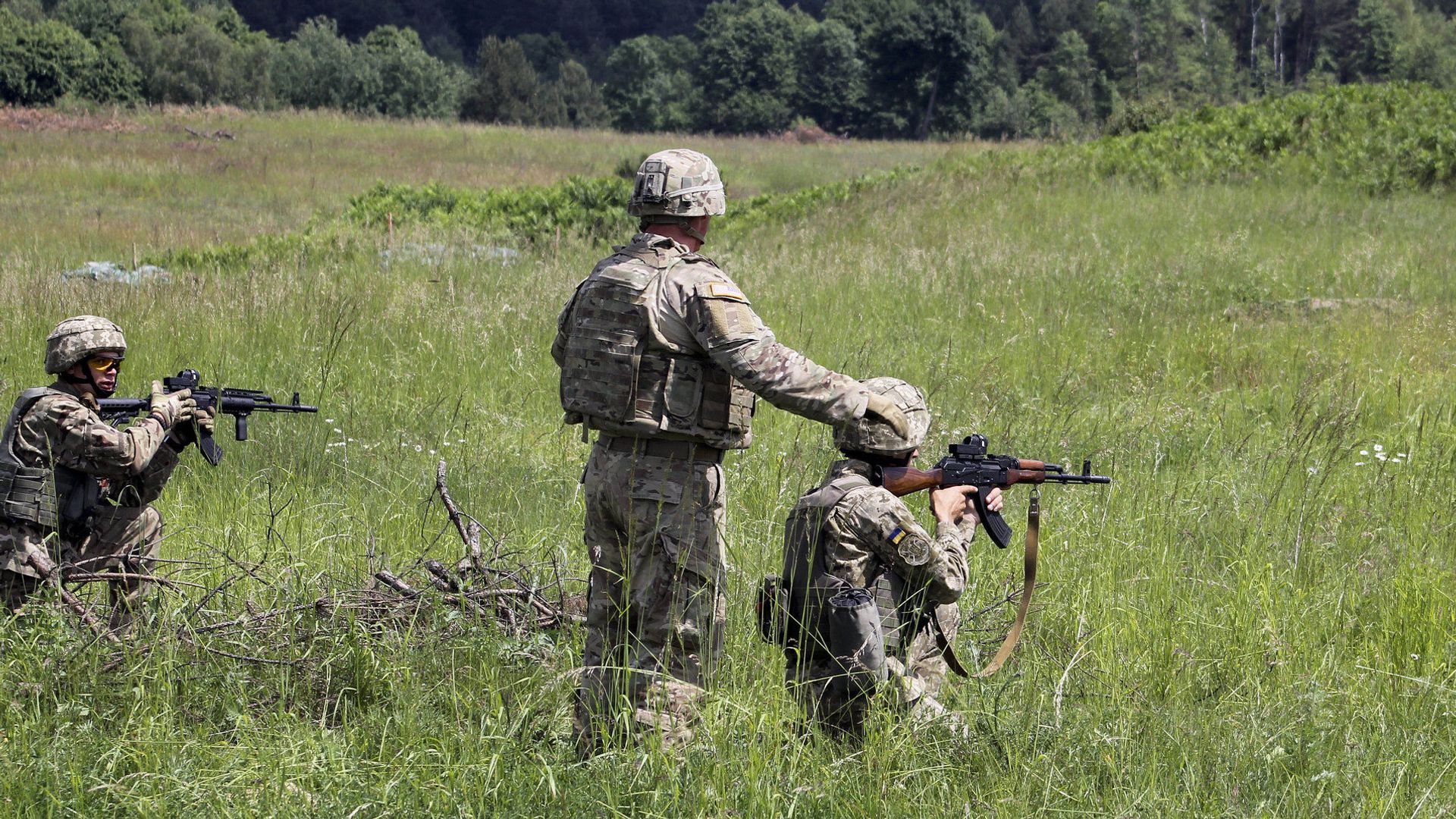 Американские и украинские солдаты на военных учениях - ИноСМИ, 1920, 02.08.2023