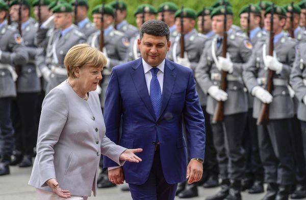 Канцлер Германии Ангела Меркель и премьер-министр Украины Владимир Гройсман