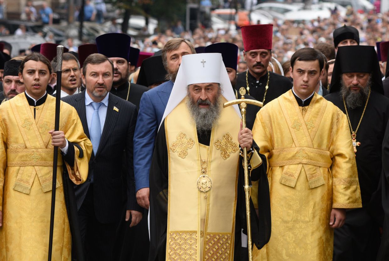 Молебен на Владимирской горке в честь 1000-я крещения Киевской Руси