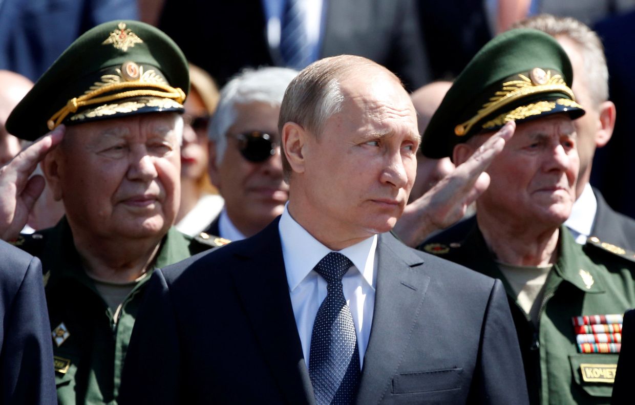 Президент России Владимир Путин во время церемонии