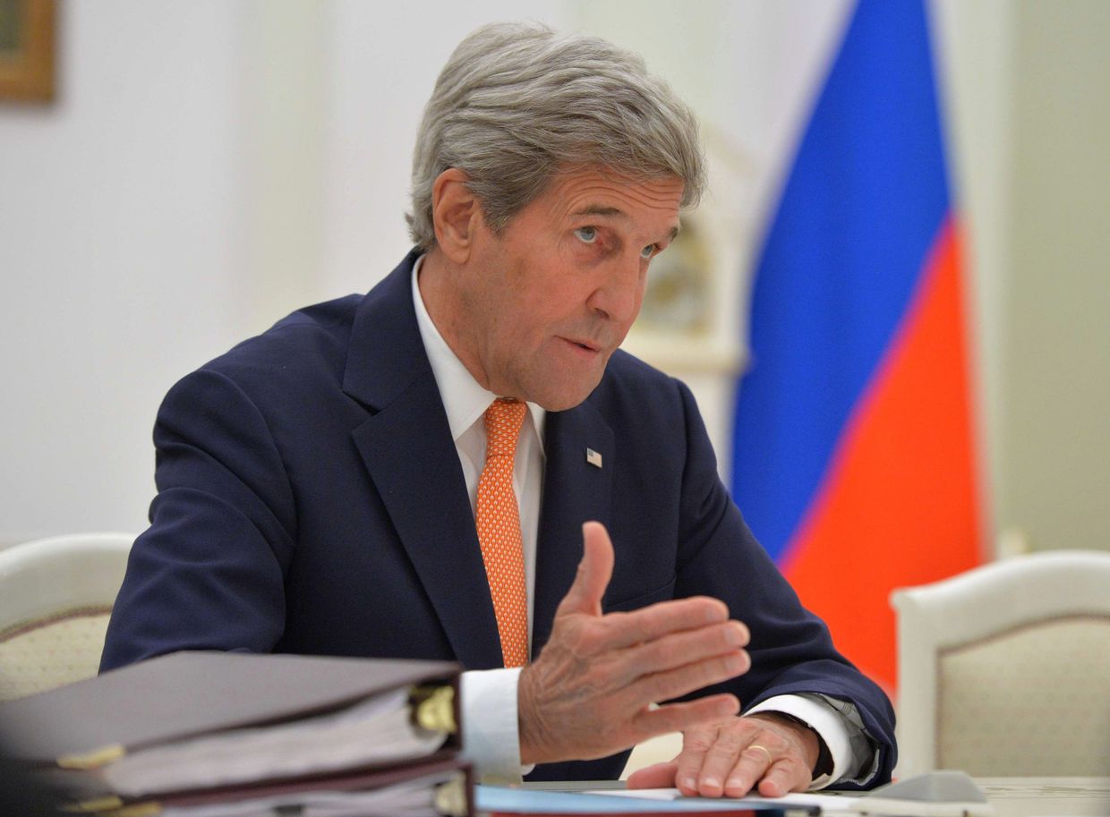 Рабочая встреча президента РФ Владимира Путина с государственным секретарем США Джона Керри