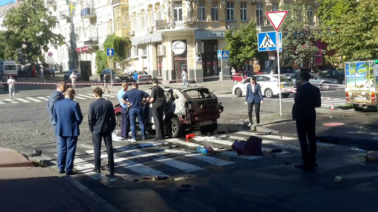 В Киеве взорвали журналиста