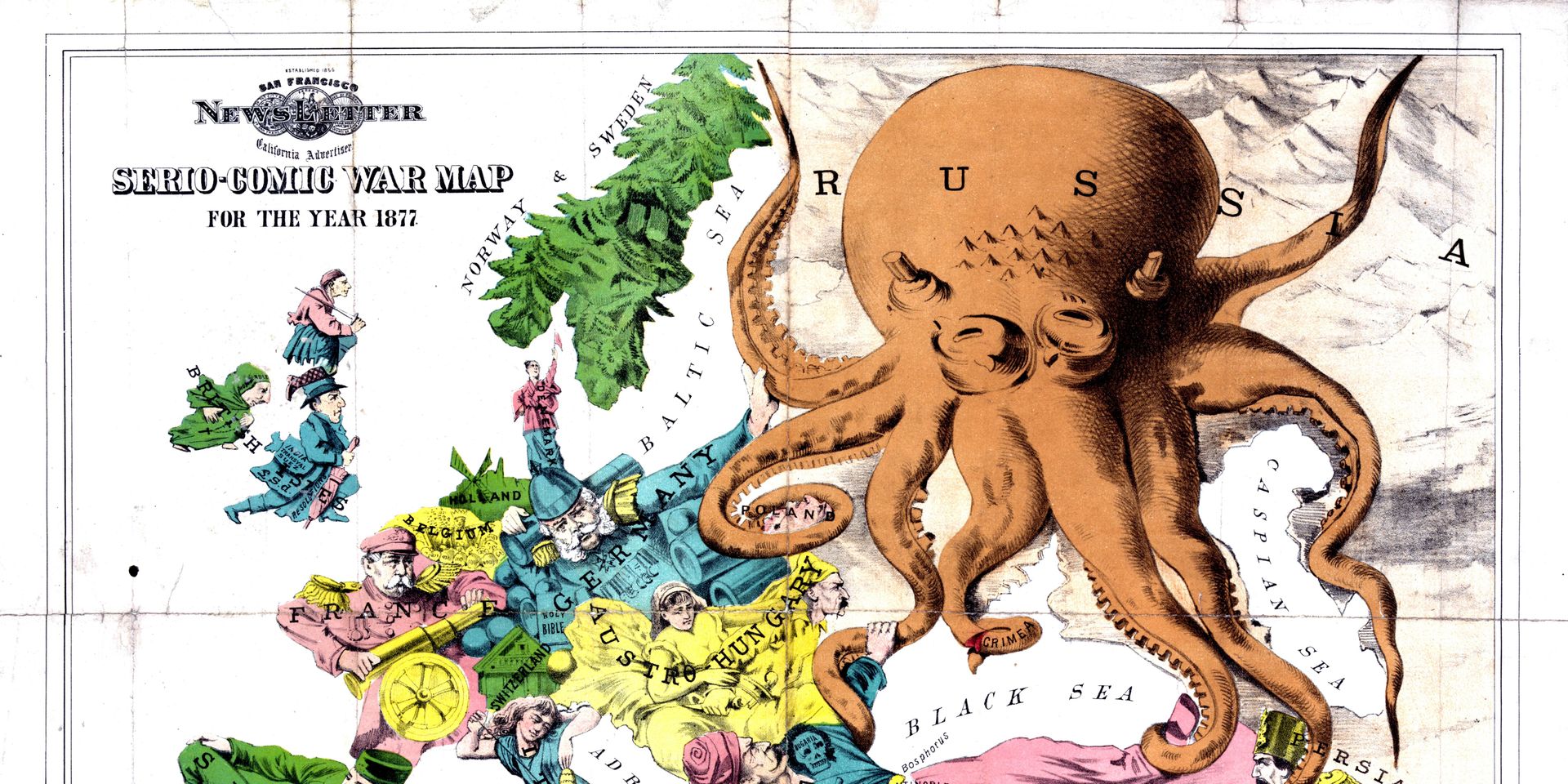 Карта Европы 1877 года Карта Европы 1877 года - ИноСМИ, 1920, 02.11.2020