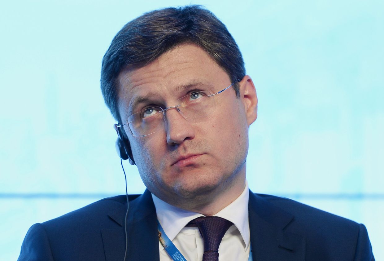 Министр энергетики РФ Александр Новак во время теледебатов Bloomberg Новые реалии нефтегазовой отрасли в рамках XIX Петербургского экономического форум