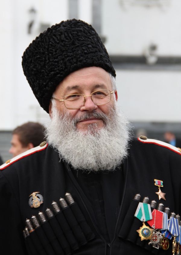 Парад, посвященный 23-й годовщине реабилитации народов Северного Кавказа и казачества
