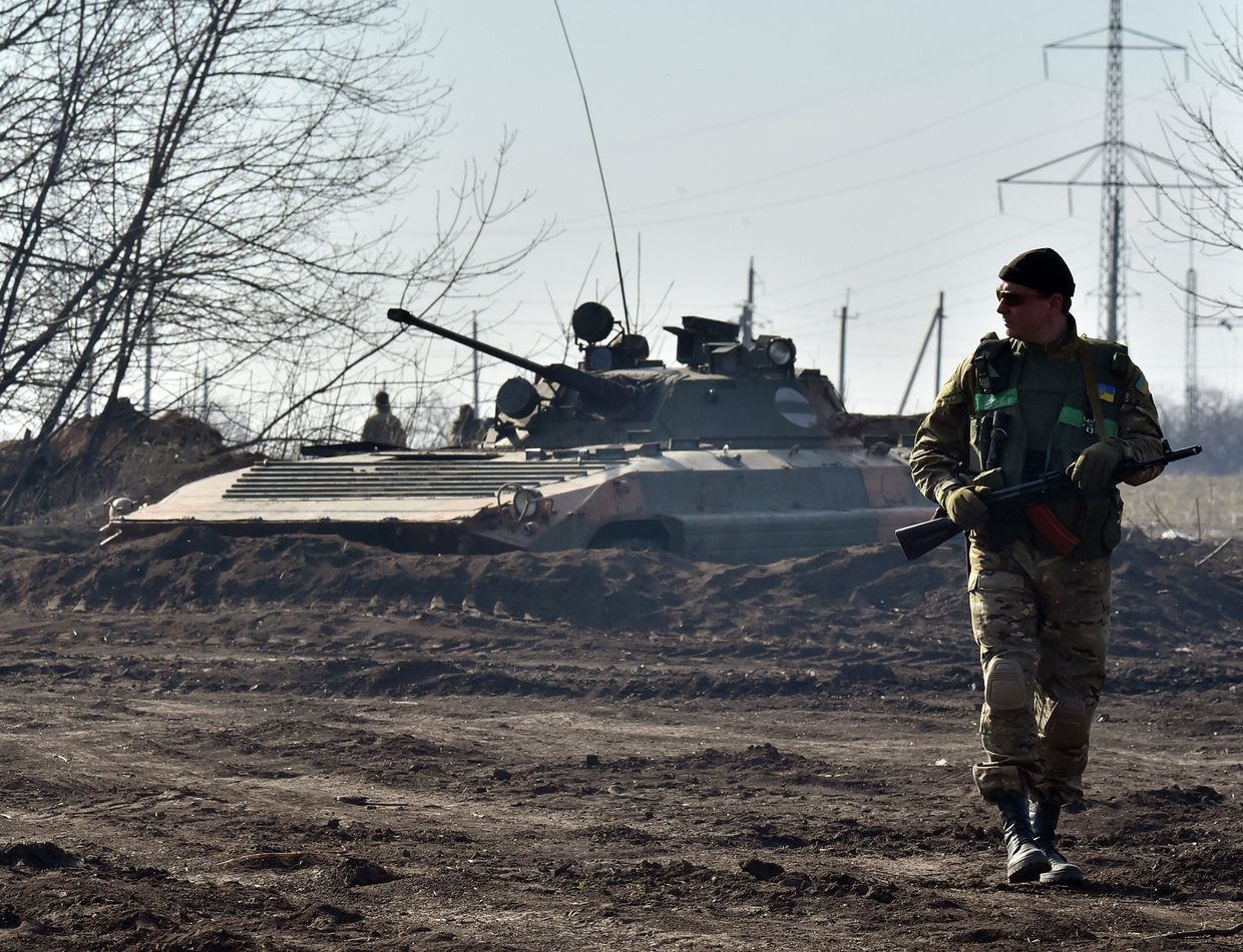 Украинские военные в Донецкой области