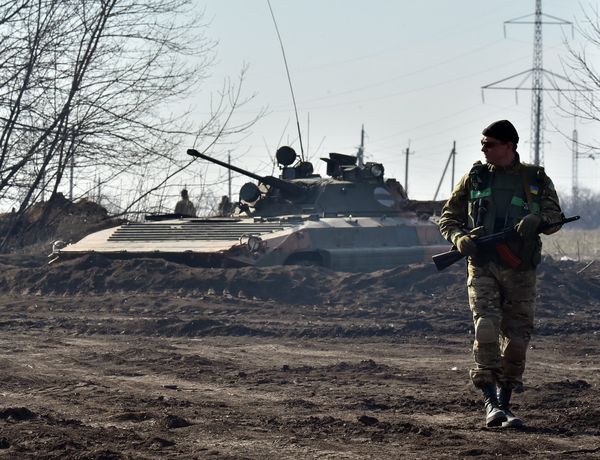 Украинские военные в Донецкой области