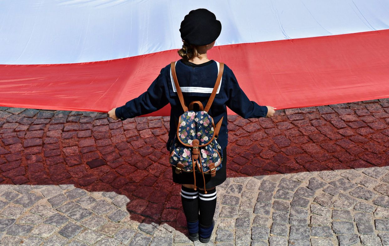 Участница марша в Пшемышле