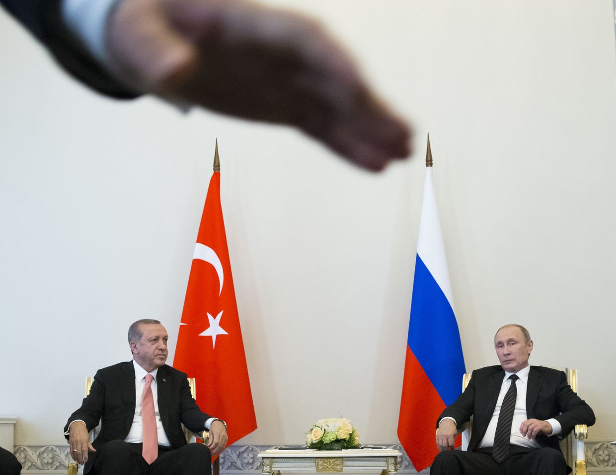 Встреча президента России Владимира Путина и президента Турции Реджеап Тайипа Эрдогана