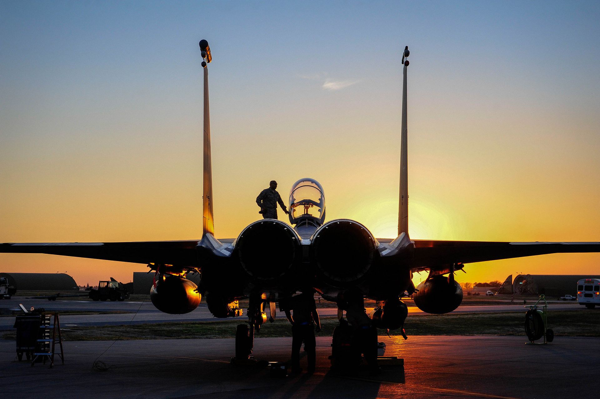 Американский истребитель F-15E Strike Eagle на авиабазе Инджирлик, Турция - ИноСМИ, 1920, 27.06.2021