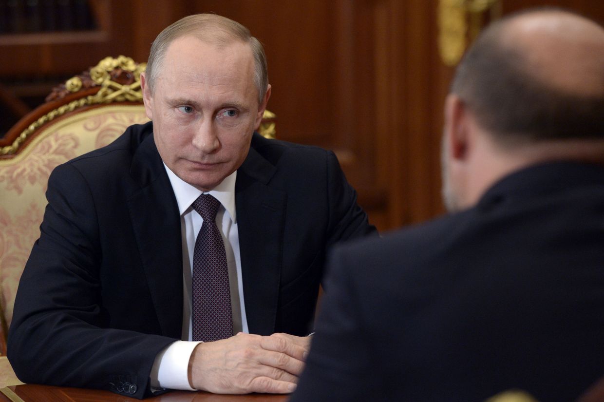 Рабочая встреча президента РФ В. Путина с губернатором Архангельской области И. Орловым