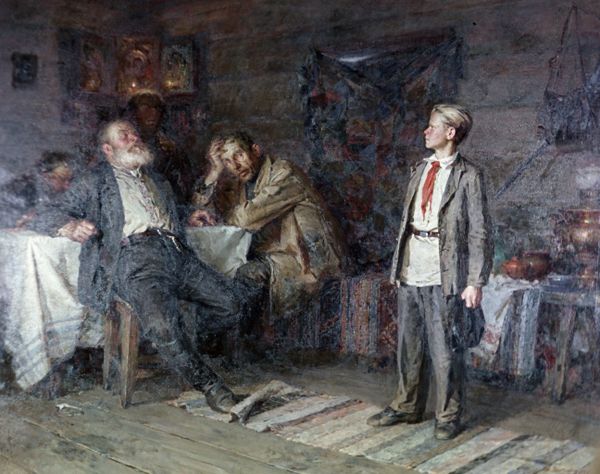 Репродукция картины «Павлик Морозов»