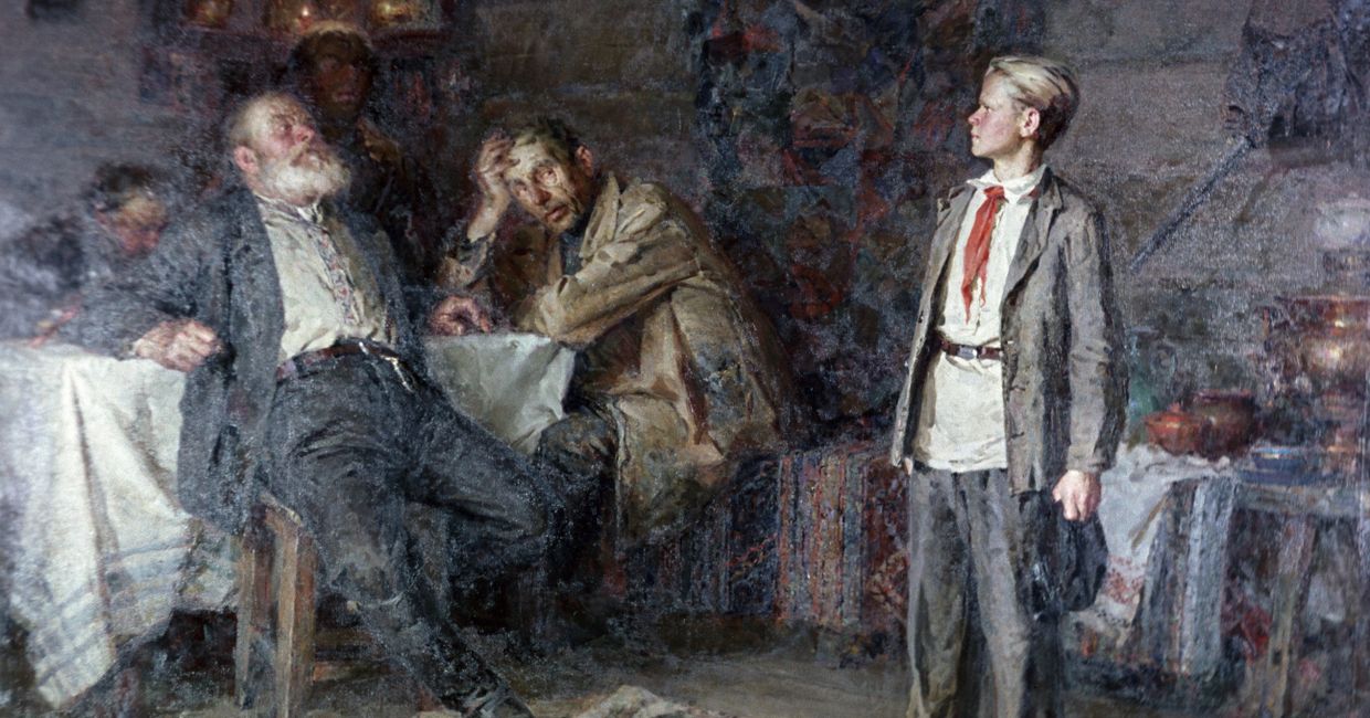Репродукция картины «Павлик Морозов»