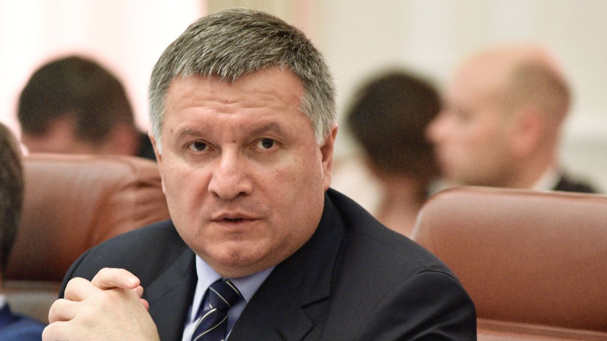 Министр внутренних дел Украины Арсен Аваков на заседании Кабинета министров Украины в Киеве