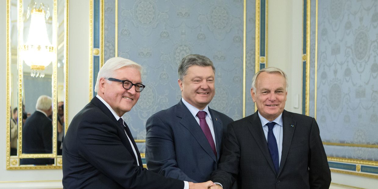 Встреча президента Украины с главами МИД Германии и Франции Встреча президента Украины с главами МИД Германии и Франции