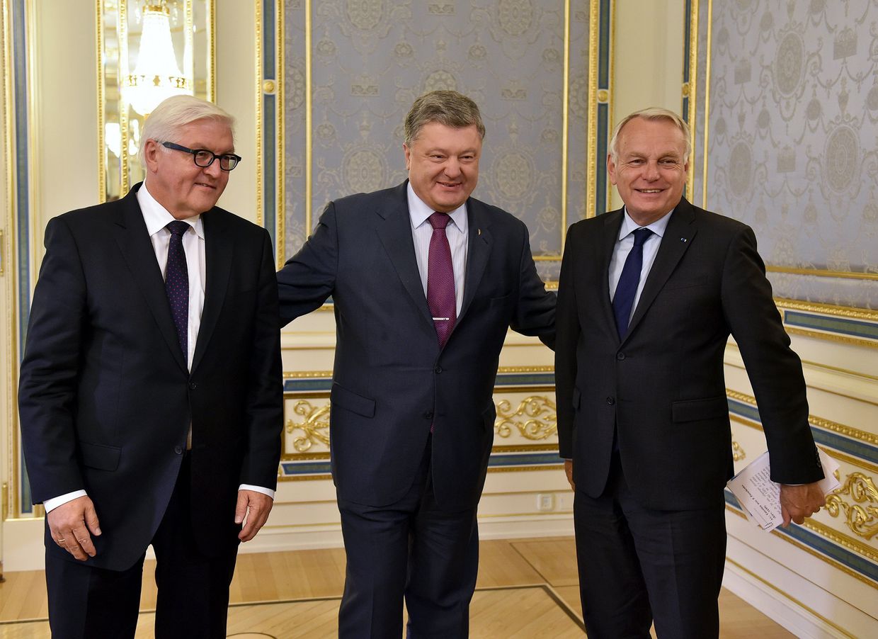 Встреча президента Украины с главами МИД Германии и Франции