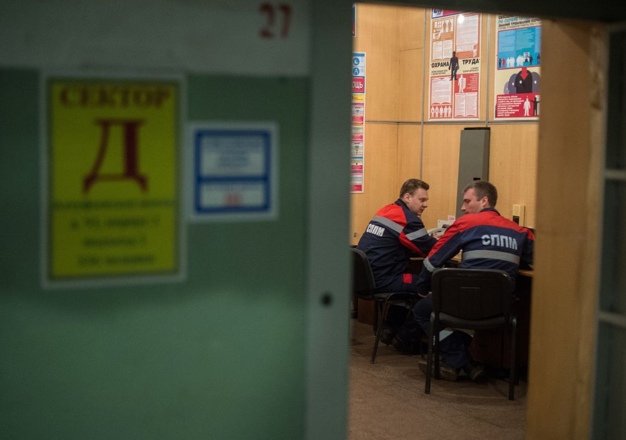 Пункт связи в бомбоубежище на Алтуфьевском шоссе в Москве