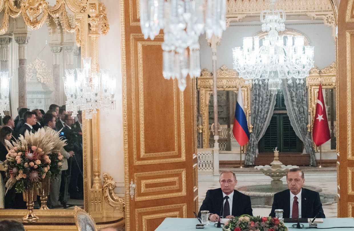 Президент РФ Владимир Путин и президент Турции Реджеп Тайип Эрдоган