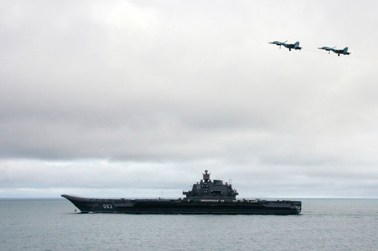 Российский авианосец «Адмирал Кузнецов»