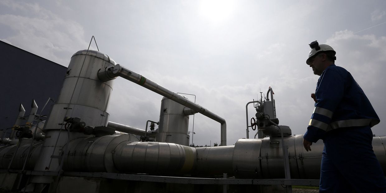 Сотрудник газового хранилища в Чехии