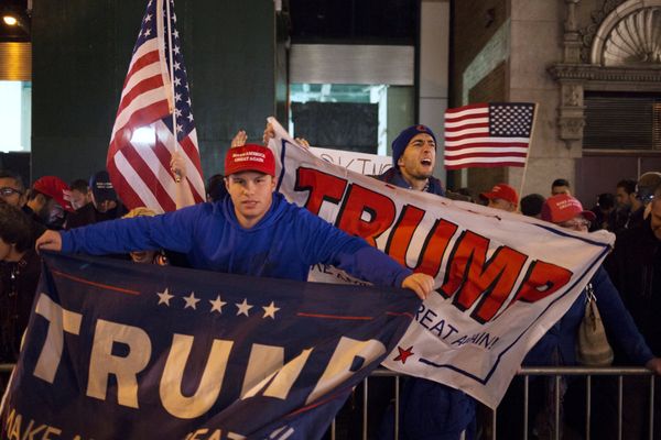 Сторонники Дональда Трампа в Нью-Йорке