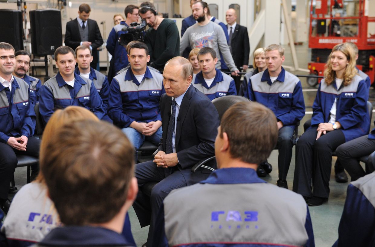 Рабочая поездка президента РФ В. Путина в Ярославскую область