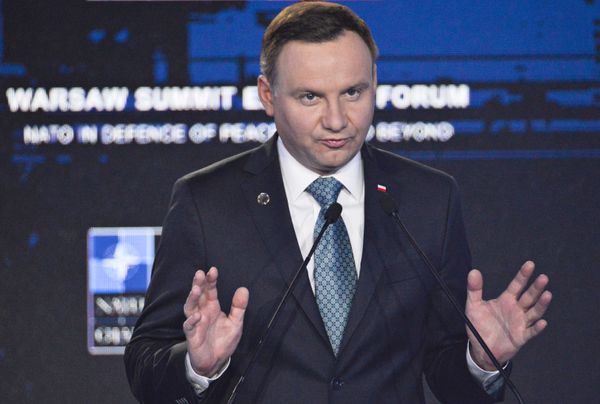 Президент Польши Анджей Дуда на саммите НАТО в Варшаве