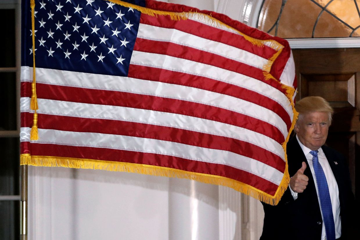 Избранный президент США Дональд Трамп в Бедминстере