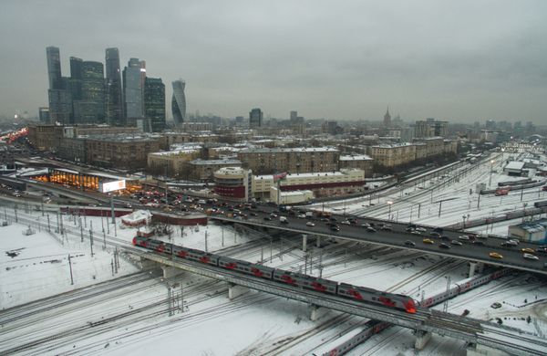 Третье транспортное кольцо, МКЖД и Москва-сити Третье транспортное кольцо, МКЖД и Москва-сити