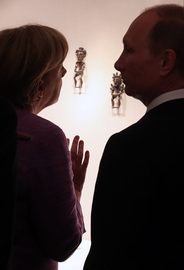 Президент России Владимир Путин и канцлер Германии Ангела Меркель