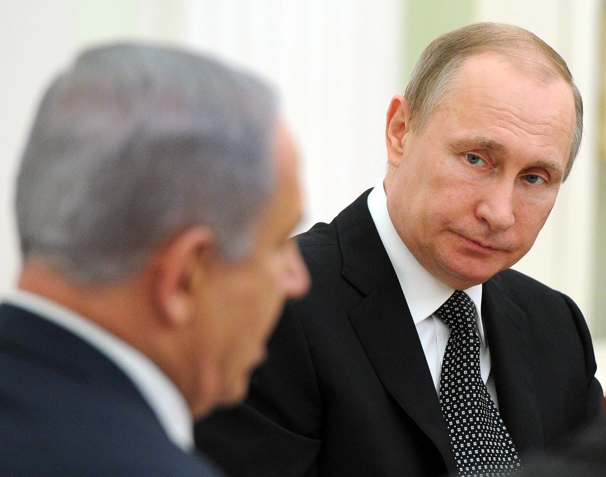 Встреча президента РФ В. Путина с премьер-министром Израиля Б. Нетаньяху