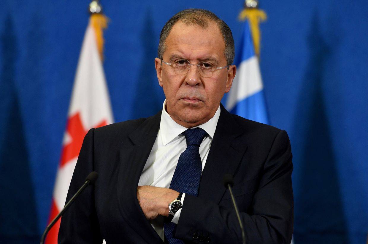 Министр иностранных дел России Сергей Лавров в Белграде