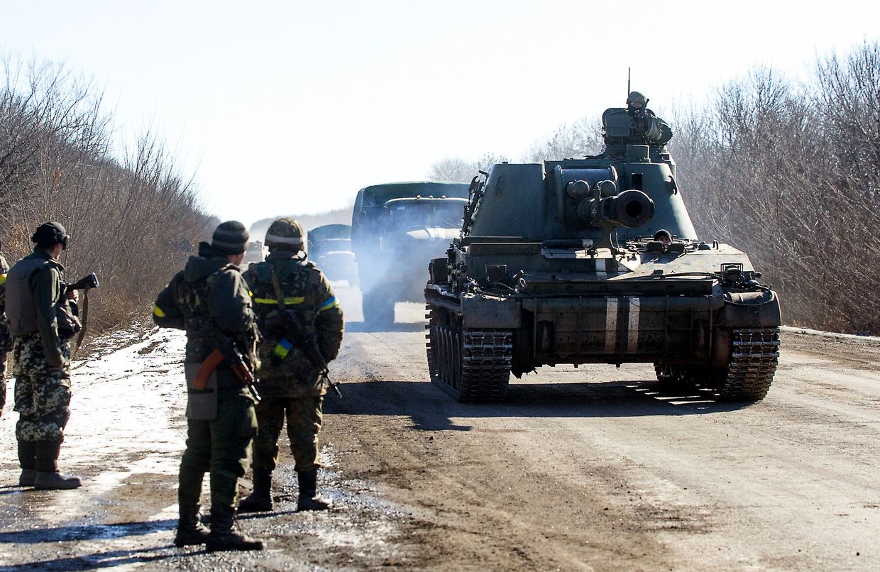 Украинские военные в Донецкой области