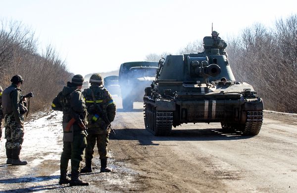 Украинские военные в Донецкой области