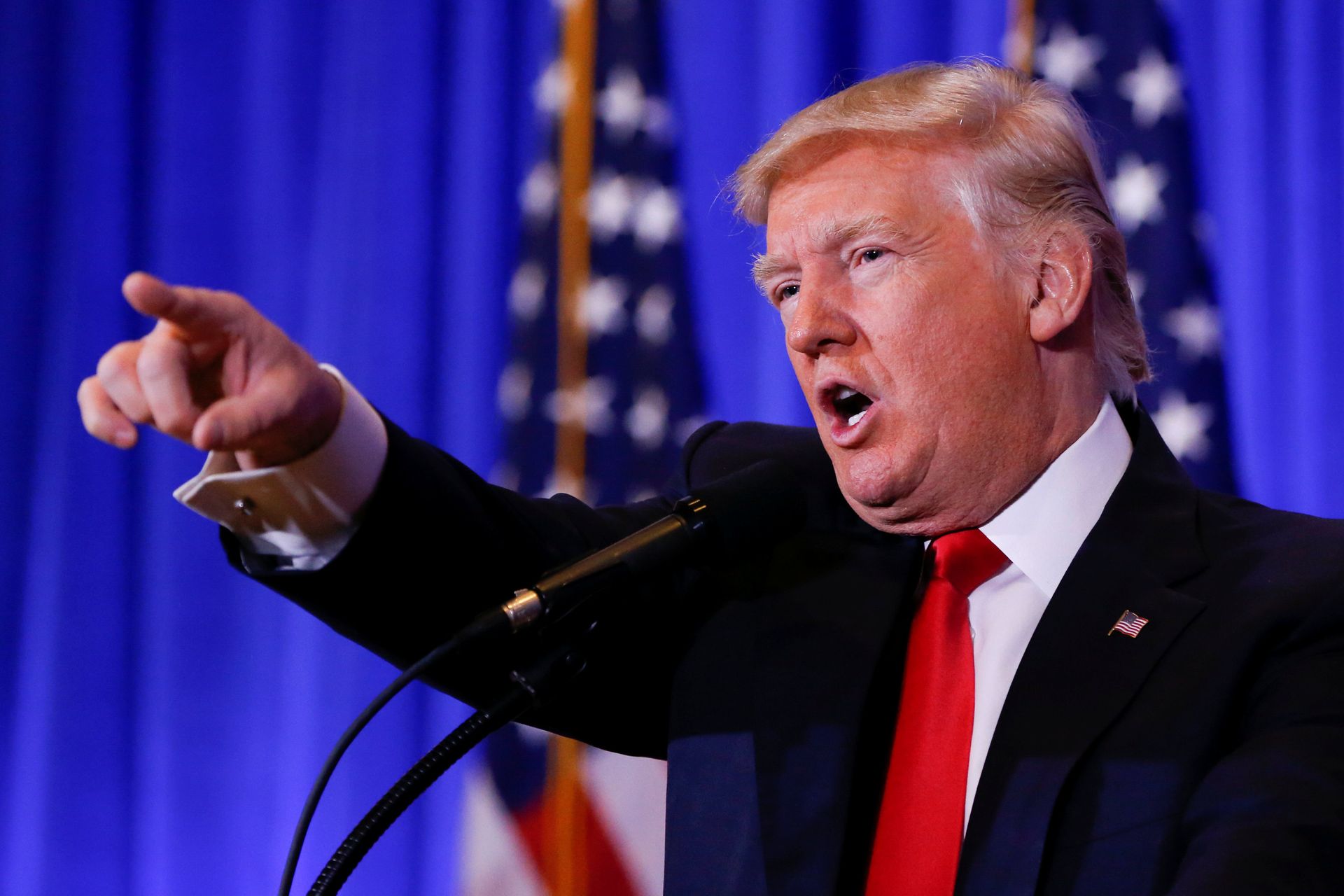 Избранный президент США Дональд Трамп во время первой официальной пресс-конференции в Нью-Йорке - ИноСМИ, 1920, 23.12.2023