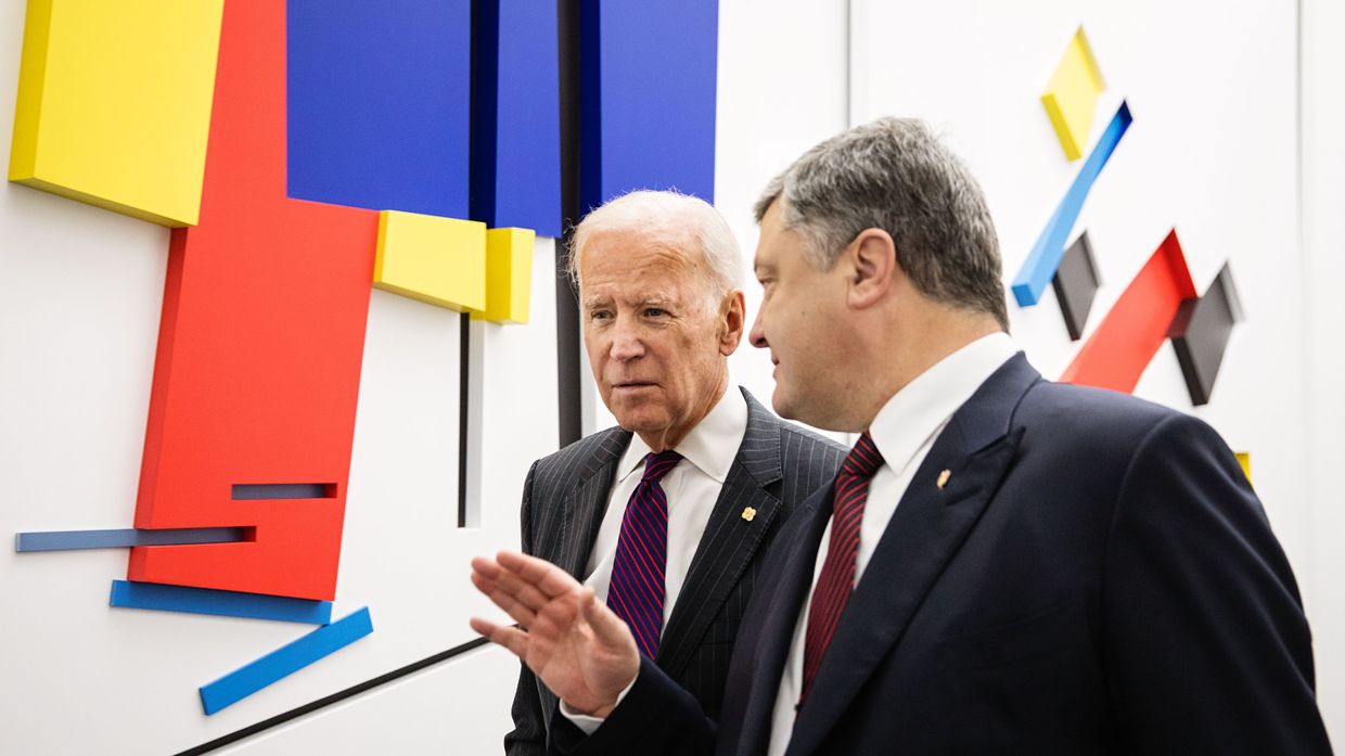 Встреча президента Украины Петра Порошенко с вице-президентом США Джо Байденом в Киеве