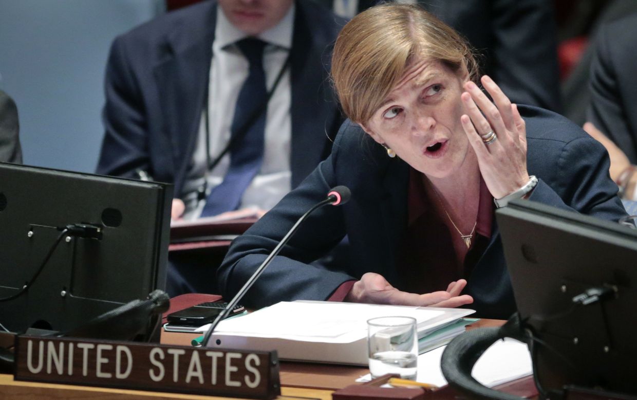Постоянный представитель США при ООН Саманта Пауэр