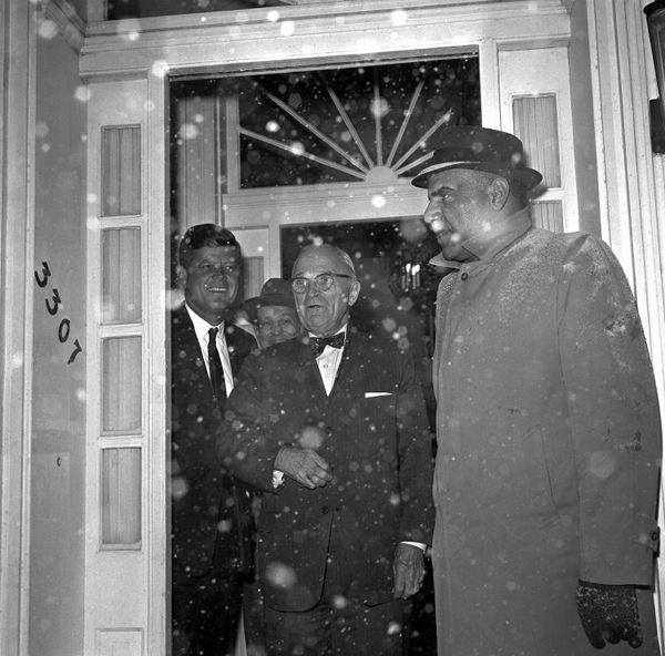Гарри Трумэн и Джон Кеннеди накануне инаугурации, 1961 год