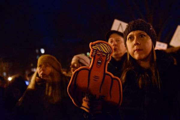 Акция протеста в Нью-Йорке