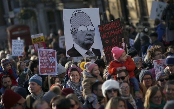 Акция протеста в Лондоне