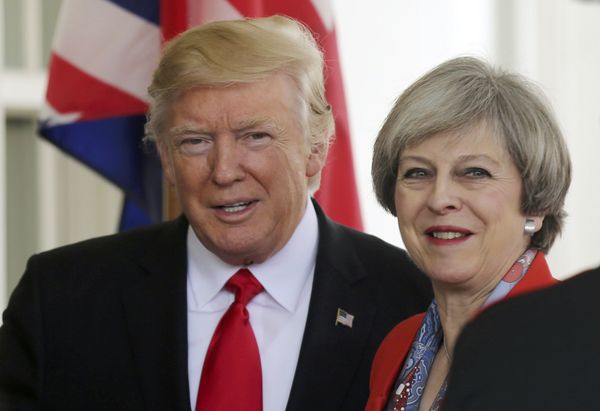 Президент США Дональд Трамп и премьер-министр Великобритании Тереза Мэй