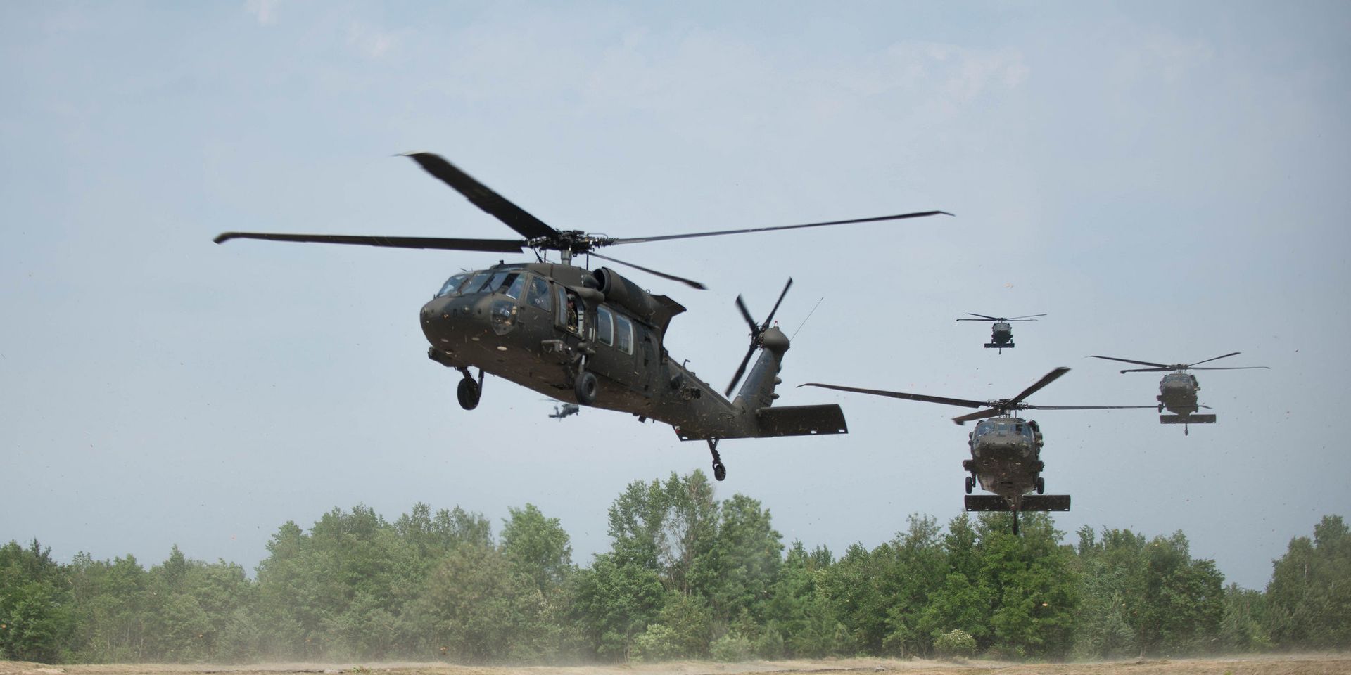 Вертолеты Black Hawk во время учений НАТО в Польше - ИноСМИ, 1920, 04.02.2024