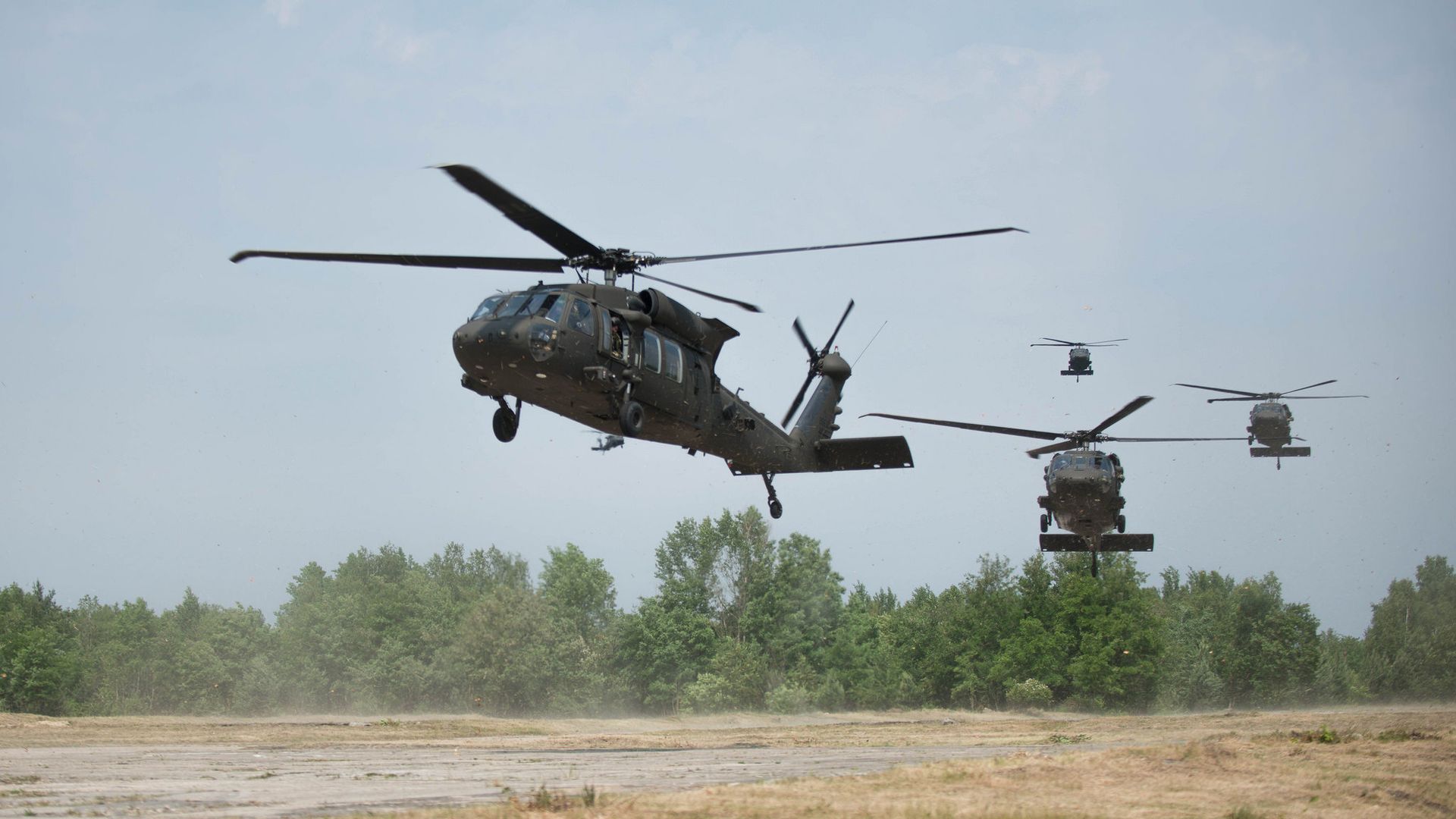 Вертолеты Black Hawk во время учений НАТО в Польше - ИноСМИ, 1920, 04.02.2024