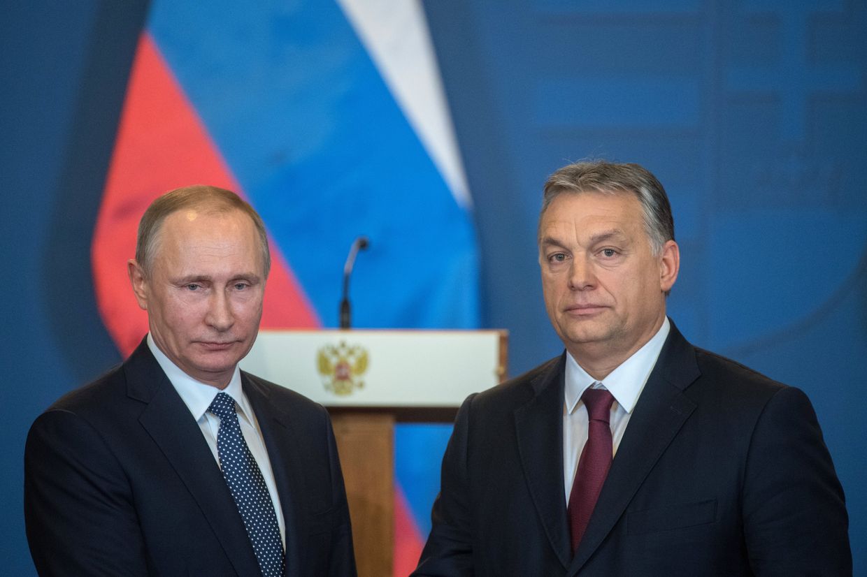 Президент РФ Владимир Путин и премьер-министр Венгрии Виктор Орбан Президент РФ Владимир Путин и премьер-министр Венгрии Виктор Орбан